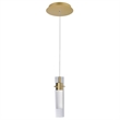 CWI Lighting Olinda LED Integrated Metal Mini Pendant in Gold
