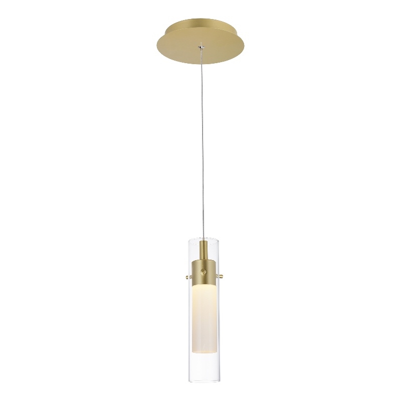 CWI Lighting Olinda LED Integrated Metal Mini Pendant in Gold