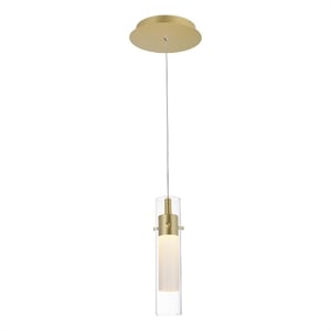 CWI Lighting Olinda LED Integrated Metal Mini Pendant in Gold