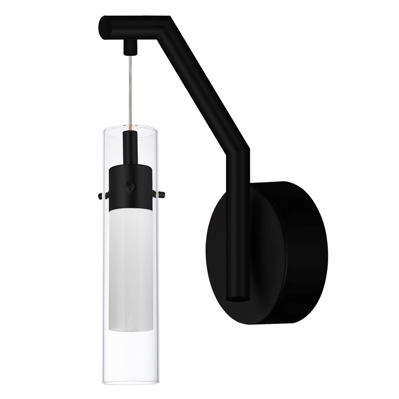 CWI Lighting Olinda LED Integrated Metal Wall Light in Black