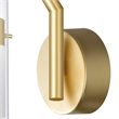 CWI Lighting Olinda LED Integrated Metal Wall Light in Satin Gold