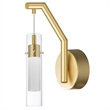 CWI Lighting Olinda LED Integrated Metal Wall Light in Satin Gold