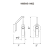CWI Lighting Olinda LED Integrated Metal Wall Light in Satin Gold