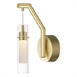 CWI Lighting Olinda LED Integrated Metal Wall Light in Satin Gold