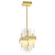 CWI Lighting Millipede Integrated LED Metal Mini Pendant in Satin Gold