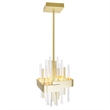 CWI Lighting Millipede Integrated LED Metal Mini Pendant in Satin Gold