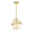 CWI Lighting Millipede Integrated LED Metal Mini Pendant in Satin Gold