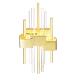 CWI Lighting Millipede Integrated LED Metal Wall Sconce in Satin Gold