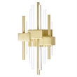 CWI Lighting Millipede Integrated LED Metal Wall Sconce in Satin Gold