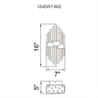 CWI Lighting Millipede Integrated LED Metal Wall Sconce in Satin Gold
