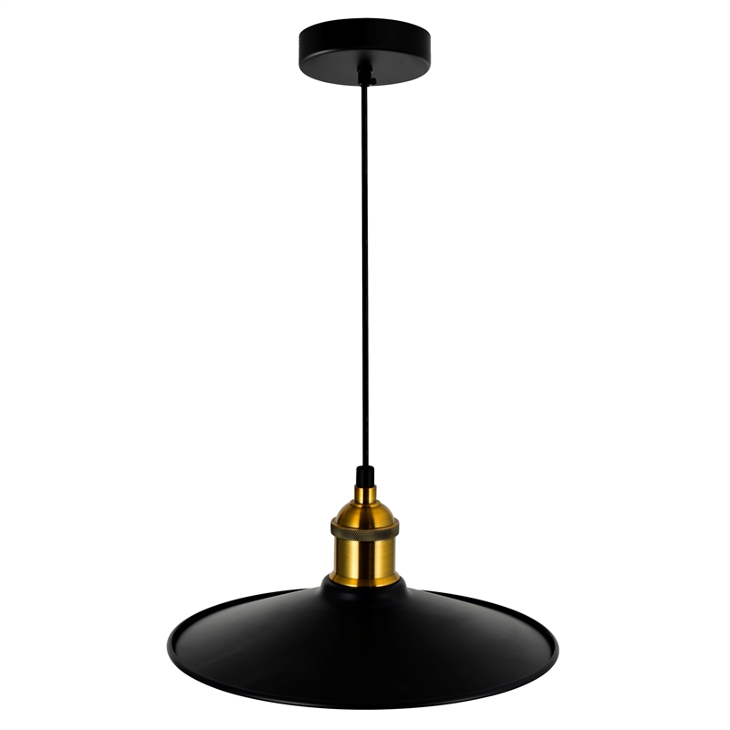 CWI Lighting Brave 1 Light Sophisticated Metal Indoor Mini Pendant in Black