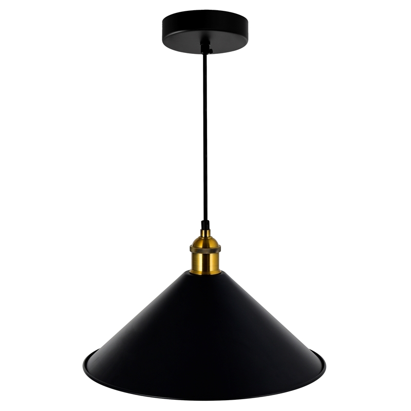CWI Lighting Brave 1 Light Metal Indoor Mini Pendant in Black