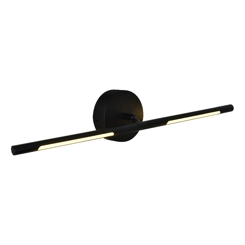 CWI Lighting Oskil 1 Light LED Integrated Metal Wall Light in Black