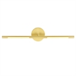 CWI Lighting Oskil 1 Light LED Integrated Metal Wall Light in Satin Gold