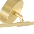 CWI Lighting Oskil 1 Light LED Integrated Metal Wall Light in Satin Gold