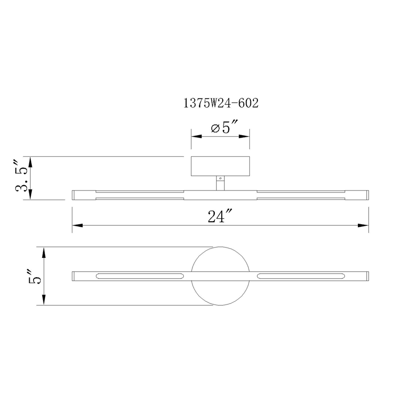 CWI Lighting Oskil 1 Light LED Integrated Metal Wall Light in Satin Gold