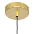 CWI Lighting Lena 1 Light Metal LED Integrated Mini Pendant in Satin Gold