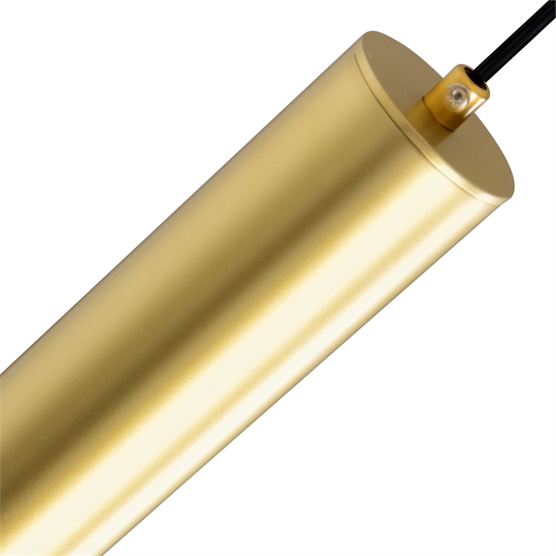 CWI Lighting Lena 1 Light Metal LED Integrated Mini Pendant in Satin Gold