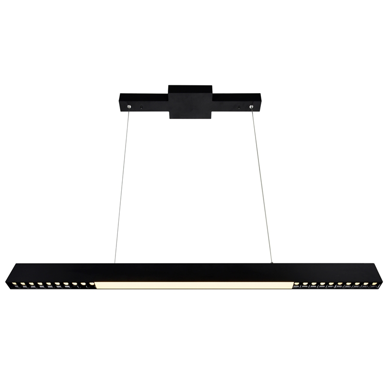 CWI Lighting Pienza LED Integrated Metal Chandelier in Black