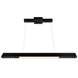 CWI Lighting Pienza LED Integrated Metal Chandelier in Black