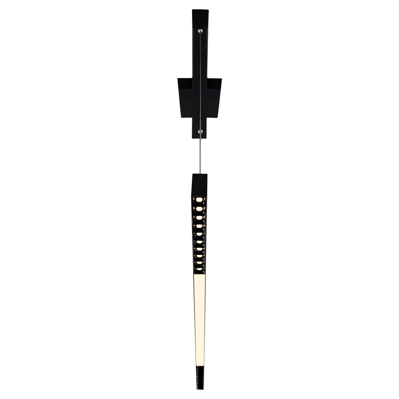 CWI Lighting Pienza LED Integrated Metal Chandelier in Black