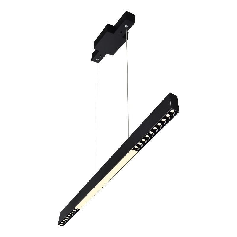 CWI Lighting Pienza LED Integrated Metal Chandelier in Black