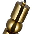 CWI Lighting Chime 3 LED Lights Metal Island Chandelier in Brass