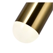 CWI Lighting Chime 3 LED Lights Metal Island Chandelier in Brass