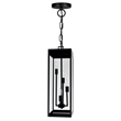 CWI Lighting Windsor 4 Light Black Metal Outdoor Ceiling Light
