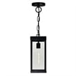 CWI Lighting Windsor 1 Light Black Metal Outdoor Ceiling Light