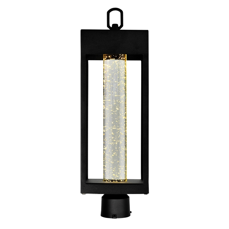 CWI Lighting Rochester LED Integrated Black Metal Outdoor Lantern Head