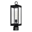 CWI Lighting Windsor 1 Light Black Metal Outdoor Lantern Head