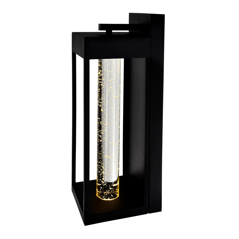 CWI Lighting Rochester LED Integrated Black Metal Outdoor Wall Light