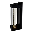 CWI Lighting Rochester LED Integrated Black Metal Outdoor Wall Light