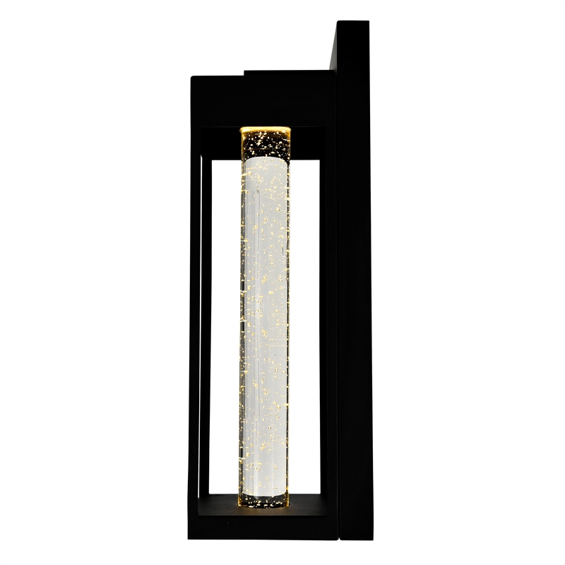CWI Lighting Rochester LED Integrated Black Metal Outdoor Wall Light