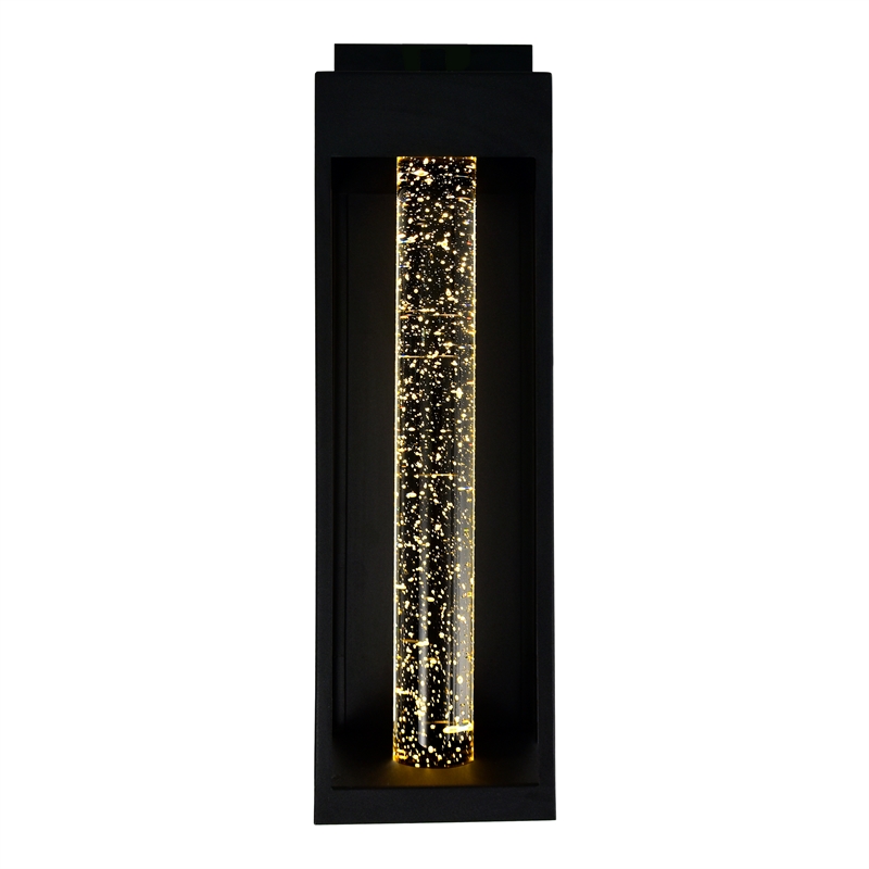 CWI Lighting Rochester LED Integrated Black Metal Outdoor Wall Light