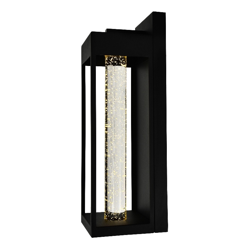 CWI Lighting Rochester LED Integrated Black Metal Outdoor Wall Light