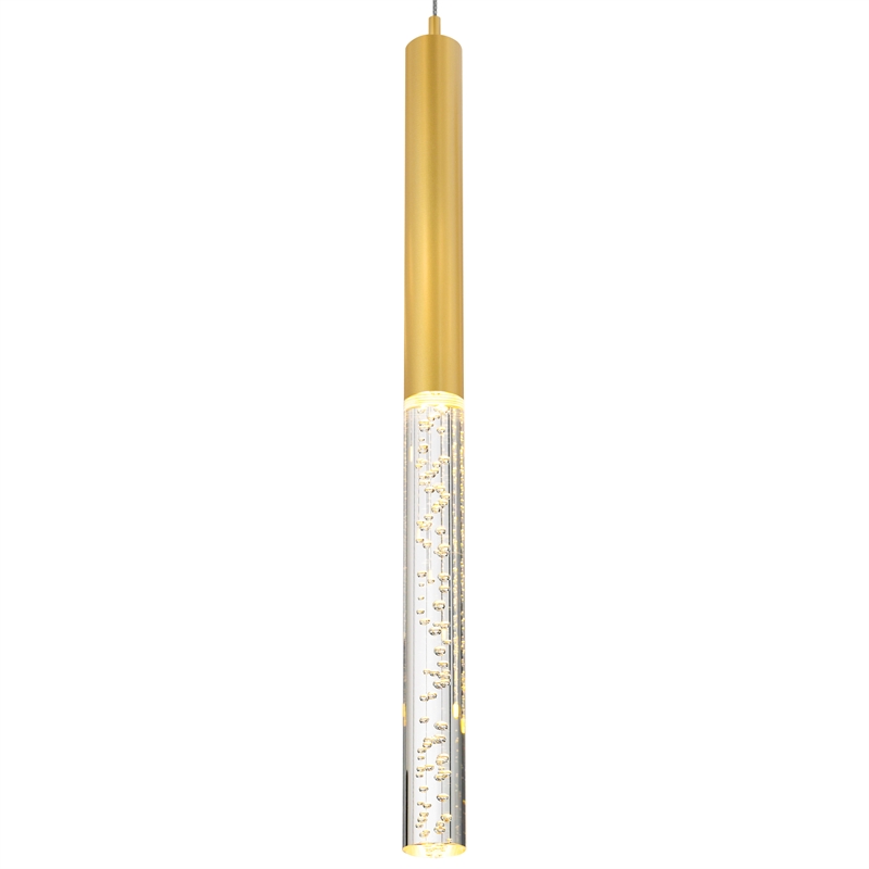 CWI Lighting Dragonswatch LED Integrated Metal Chandelier with Satin Gold Finish