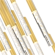 CWI Lighting Dragonswatch LED Integrated Metal Chandelier with Satin Gold Finish