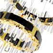 CWI Lighting Aya LED Integrated Pearl Black Metal Chandelier