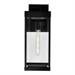 CWI Lighting Windsor 1 Light Modern Black Metal Outdoor Wall Light