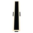 CWI Lighting Malibu LED Integrated Black Metal Outdoor Wall Light