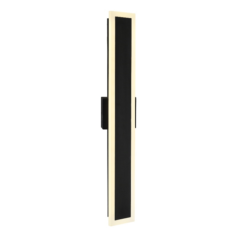 CWI Lighting Malibu LED Integrated Black Metal Outdoor Wall Light