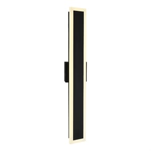 CWI Lighting Malibu LED Integrated Black Metal Outdoor Wall Light
