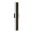 CWI Lighting Malibu LED Integrated Black Metal Outdoor Wall Light