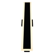CWI Lighting Malibu LED Integrated Black Metal Outdoor Wall Light