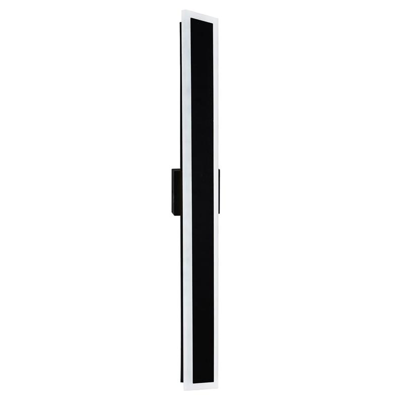 CWI Lighting Malibu LED Integrated Black Metal Outdoor Wall Light