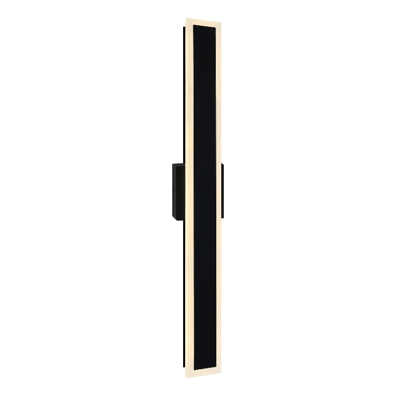 CWI Lighting Malibu LED Integrated Black Metal Outdoor Wall Light