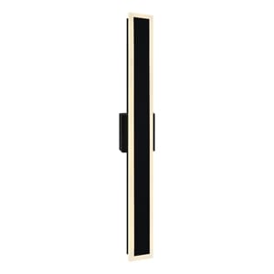 CWI Lighting Malibu LED Integrated Black Metal Outdoor Wall Light