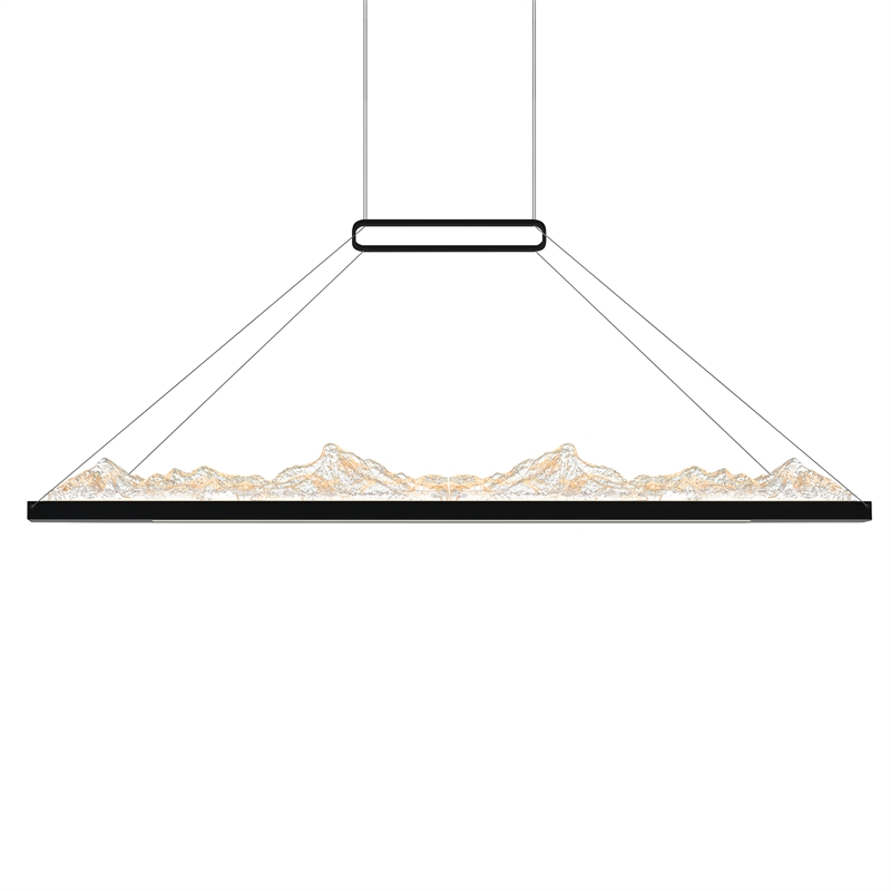 CWI Lighting Himalayas Integrated LED Black Chandelier